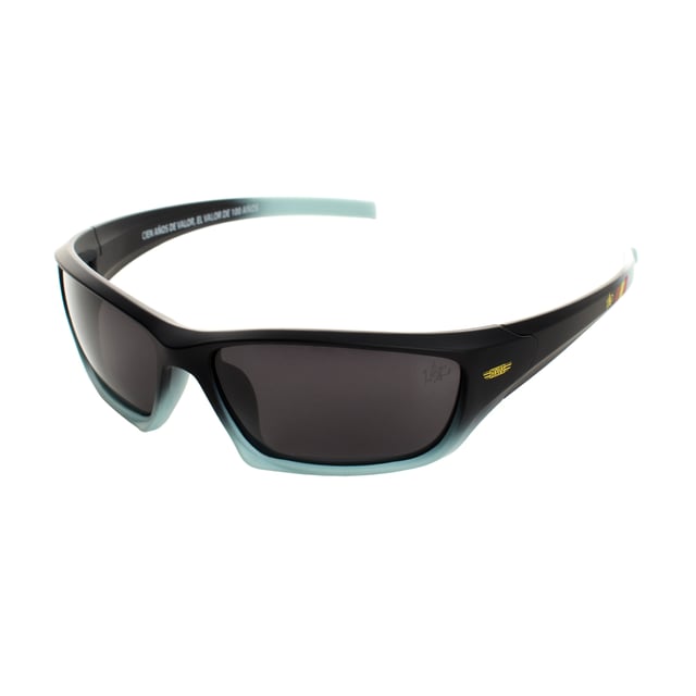 Must Have Police Sport Sunglasses with wraparound design, ideal for outdoor activities requiring complete protection and a secure fit.

 Made of polycarbonate, they offer lightness and durability, perfect for prolonged use.

 Equipped with UV 400 protection polarized lenses, they block 100% of UVA and UVB rays, reducing glare and providing clear vision in sunny environments.

 They include a cloth cover to protect them when not in use.

 These glasses are ideal for security forces or for sports activities, providing comfort, protection and stability in any situation.
 Measures: Lens height: 44 mm, Lens width: 68 mm, Bridge: 10 mm, Temples: 110 mm
 Composition: Polycarbonate
 Care:
- Wash only with water or, if necessary, a mild soap.
 - Dry with a soft cloth to avoid scratches.
 - Avoid contact with harsh surfaces or abrasive liquids.