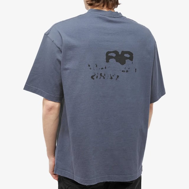 BALENCIAGA l BB Tシャツ Balenciaga – T-Shirt mit BB-Logo-Aufdruck in Grau – TheDesignerBox