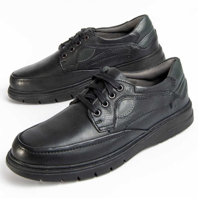 Garantía Purapiel, 10 años de garantía. Zapato de cordones para hombre. Fabricado en cuero 100% natural libre de Cromo VI. Materiales de máxima calidad. Suela de goma antideslizante. Membrana Waterproof. Plantilla acolchada. Fabricado por otras marca para nuestra marca.