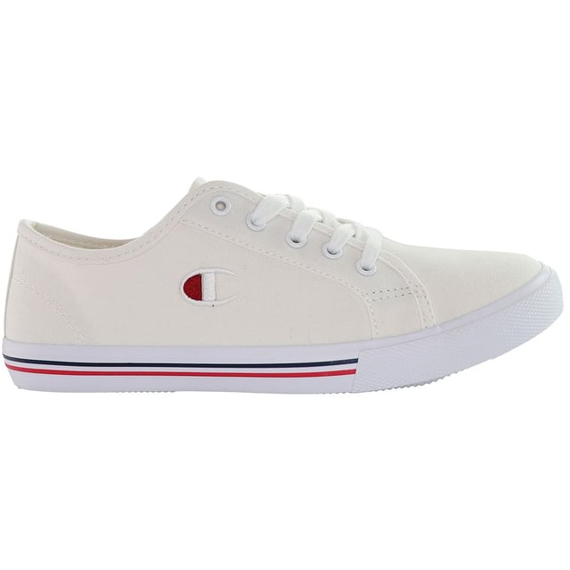 Champion Huntington Canvas Low JR Weiße Schnürschuhe für Junioren, 30191066 1FG