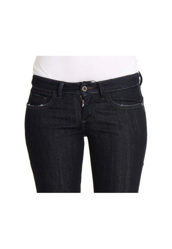 Merk: Costume National CNC
  Pasvorm: Slim fit skinny
  Kleur: Blauw
  Materiaal: 97% Katoen 3% Elastaan
  Gulp: Gulp met rits
  Zakken: Twee voor
  en twee achterzakken
  Details: Logo details
  Herkomst: Gemaakt in Italie