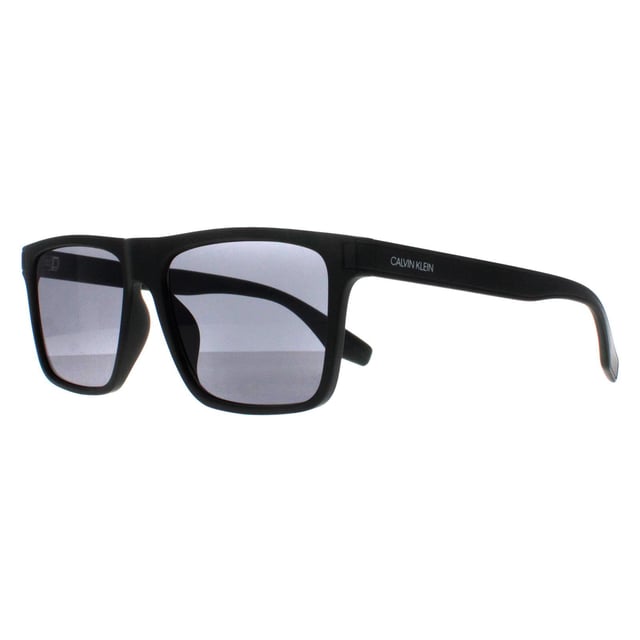 Calvin Klein Square Unisex Matte Cargo Solid Smoke CK20521S  Sunglasses are a stylish square frame made from lightweight acetate. The Calvin Klein logo features on the slender temples for brand authenticity.
