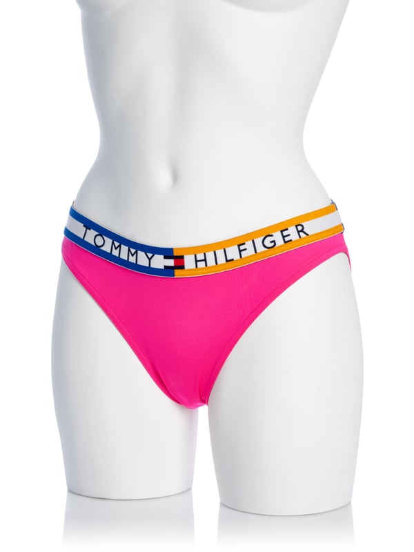 80% polyester, 20% elastaan; Tommy Hilfiger bikinibroekje; Model: UW0UW00860938; Hoogwaardige afwerking; panty gesneden; Tommy Hilfiger-logodetails