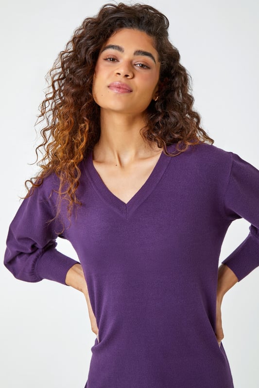 Longline knitted hotsell jumper dress