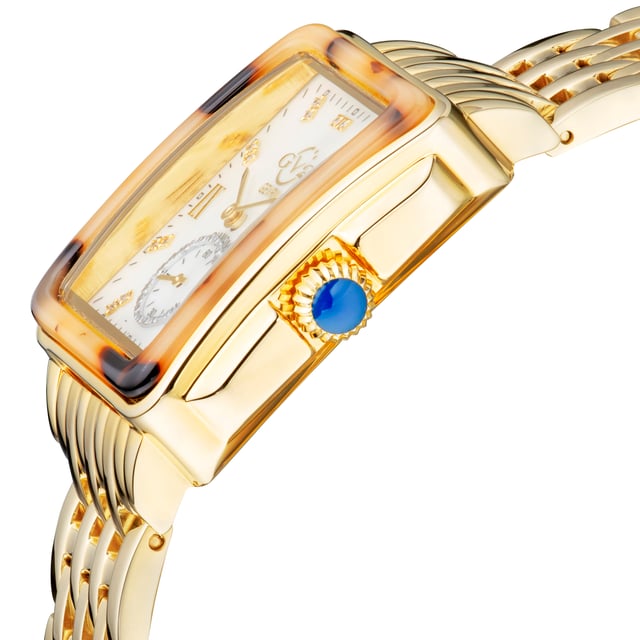 Gv2 Women s Swiss Quartz Bari Tortoise Mother of Pearl Dial Two