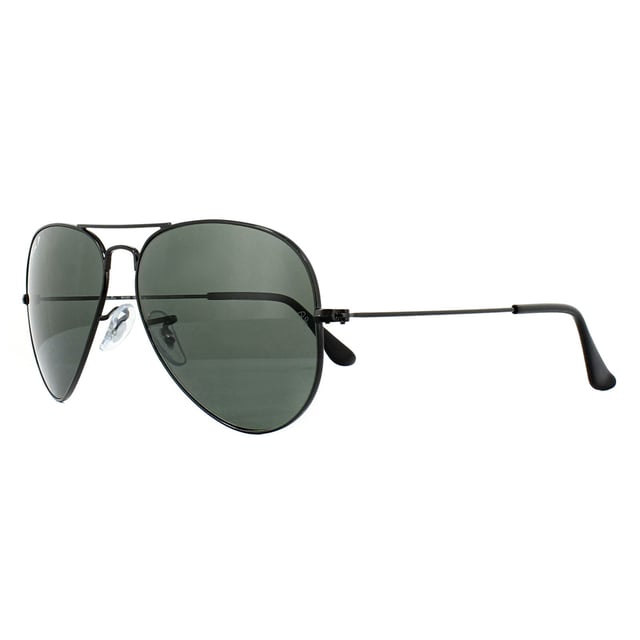 Ray Ban Sunglasses Aviator 3025 Black Green Polarized 002 58 62mm