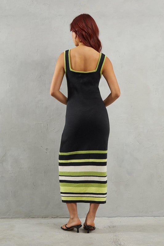 stripe-hem-detail-knitted-midaxi-dress