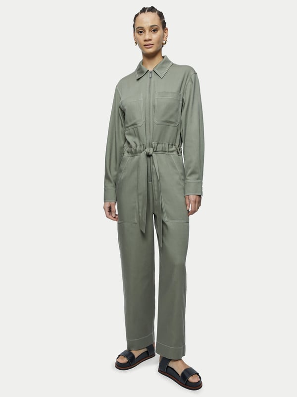 Jigsaw linen jumpsuit outlet