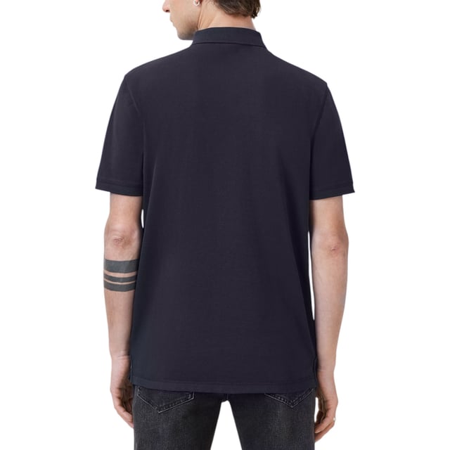 All Saints Men’s Pique SS Polo Shirts
Style Name: Reform
Style Code: M075PB
100% Cotton
Made In India
Slim Fit
3 Button Placket
Ramskull Logo to the Chest
Knitted Rib Collar And Cuffs
Short Sleeve
Casual Wear, Comfort Fabrics
Soft And Breathable
Machine Washable