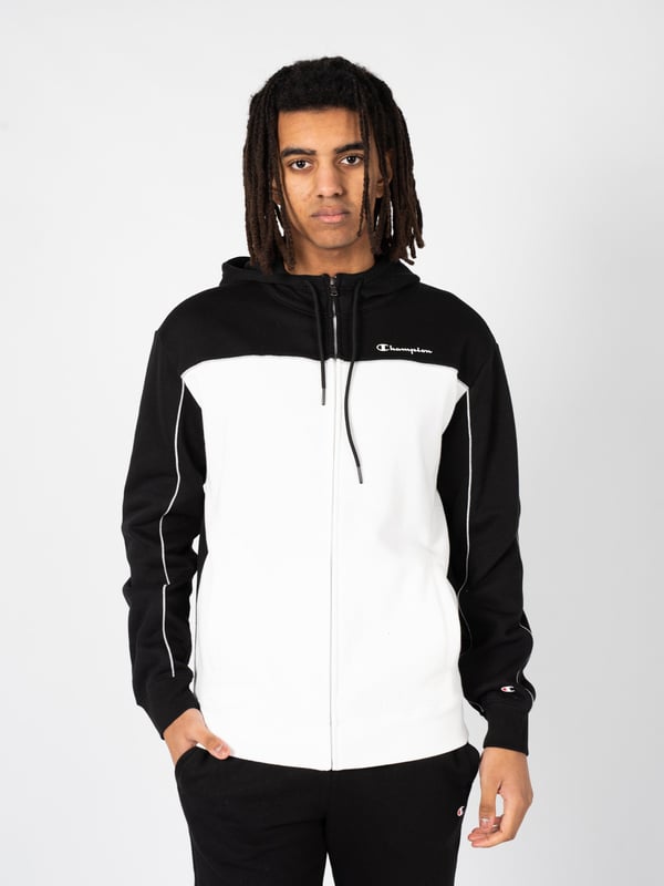 Jacket Pullover WeiÃƒÂŸ Schwarz Hooded Sweatshirt Champion