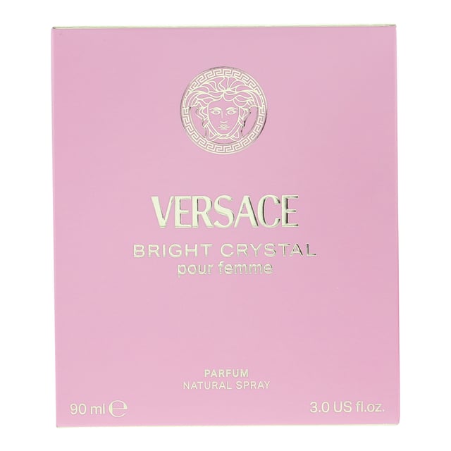 Bright Crystal Parfum is a synthetic floral fragrance for women by Versace. Perfect for Spring, Summer and fall this fragrance is mostly worn during the day. Created by Alberto Morillas, this fragrance contains top notes of Caramel, Pomegranate, Red Fruits and Yuzu. In the heart of the fragrance lies Helvetolide, Lotus, magnolia and Peony with base notes of Ambrox Super, Musk, Norlimbanol.