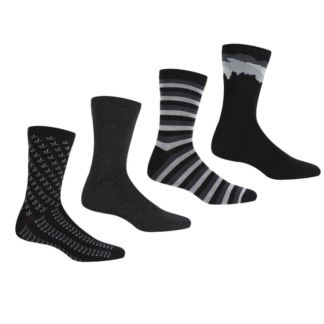 85% Baumwolle, 13% Polyamid, 2% Elasthan. Stoff: Gestrickt, Stretch. Design: Wiederholtes Logo, Gestreift. Anti-bakteriell, gepolsterte Sohle, feine Zehennaht. Weich.
