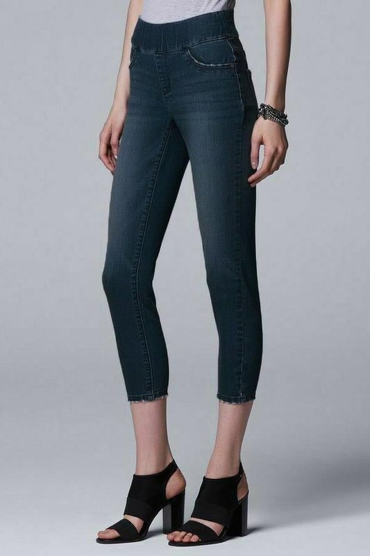 Stretch clearance capri jeggings