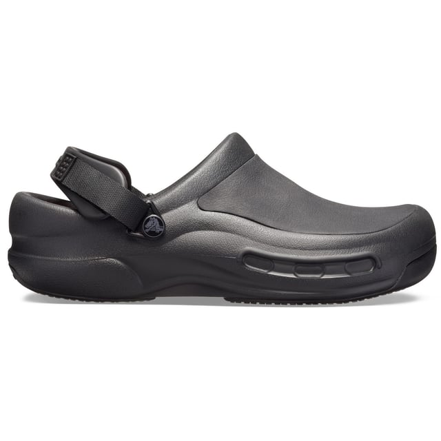 Die Literide-Schaumstoffeinlegesohlen der nächsten Generation sind superweich, unglaublich leicht und außerordentlich widerstandsfähig. Rutschfeste Crocs Lock-Außensohle. Vollständig geformt und leicht zu reinigen. Extra dickes Obermaterial schützt den Mittelfußbereich