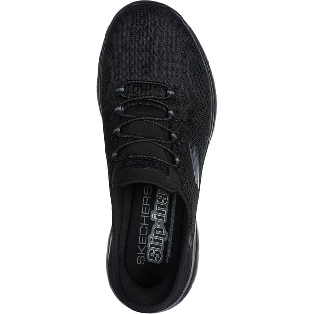 Pick up the pace with increased ease-of-wear and platinum comfort wearing Skechers Hands Free Slip-ins: Summits - Diamond Dream. Designed with our exclusive Heel Pillow, a metallic midsole trim and a cushioned Memory Foam comfort insole.