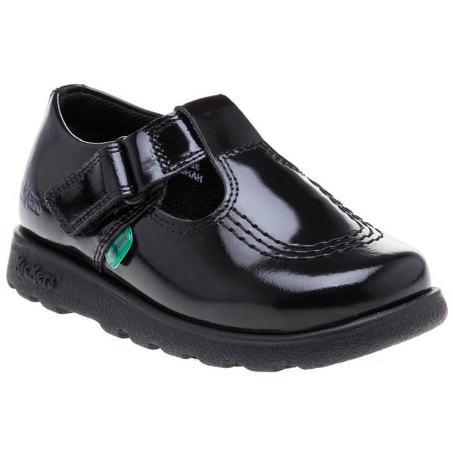 Kickers Girls Fragma T Bar Shoes Junior Moc Toe