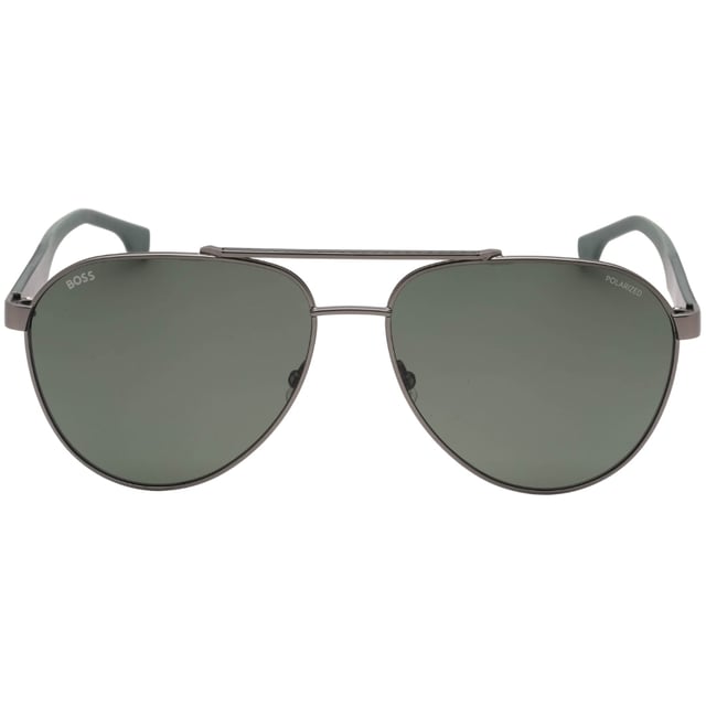 Hugo Boss Dark Silver Sunglasses, Lens Width = 60mm, Nose Bridge Width =15mm, Arm Length = 145mm, Sunglasses, Sunglasses Case, Cleaning Cloth and Care Instructions all Included, 100% Protection Against UVA &amp; UVB Sunlight and Conform to British Standard EN 1836:2005, Silver Sunglasses