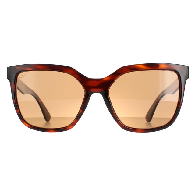 Serengeti Square Damen Tortoise Shiny Saturn Polaris Trivers Wakota Wakota ist ein moderner quadratischer Stil, der aus leichtem Acetat hergestellt wird. Die Spektralkontrolle und die photochrome Technologie passen sich an und filtern das Licht perfekt, während das Serengeti-Logo auf den schlanken Tempeln für die Authentizität der Marke steht.
