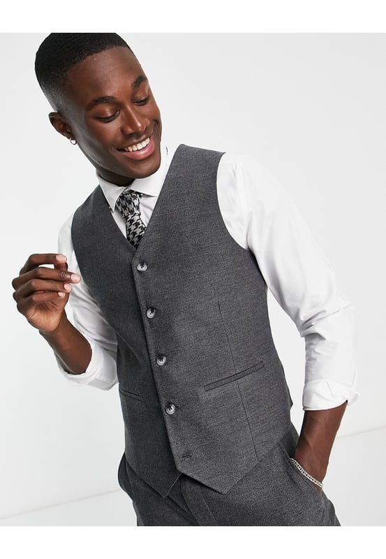 Wool waistcoat grey sale