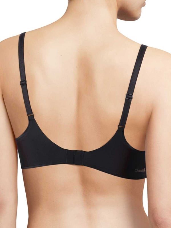 Chantelle Essentiall Wirefree Triangle T-Shirt Bra. With non padded cups and hook & eye closure. This product is recommended as hand wash only..
