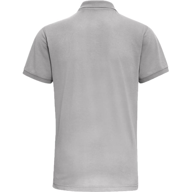Classic fit polo shirt. Ribbed knit collar and sleeve cuffs. Twin needle stitching on hem. Two self coloured buttons on placket. Machine washable. Moisture wicking fabric helps to regulate body temperature. Fabric: 65% Polyester, 35% Cotton. Size (Chest): S 37, M 40, L 42, XL 44, 2XL 47, 3XL 49, 4XL 51, 5XL 53.