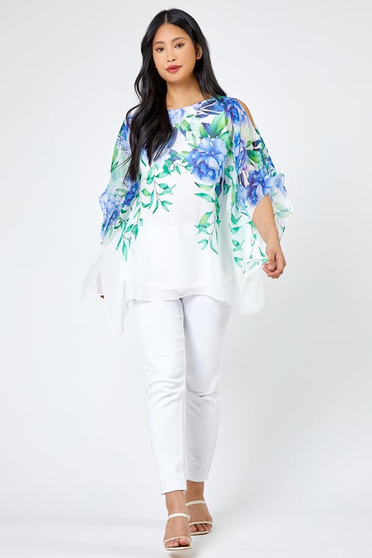 Petite cold shop shoulder tops