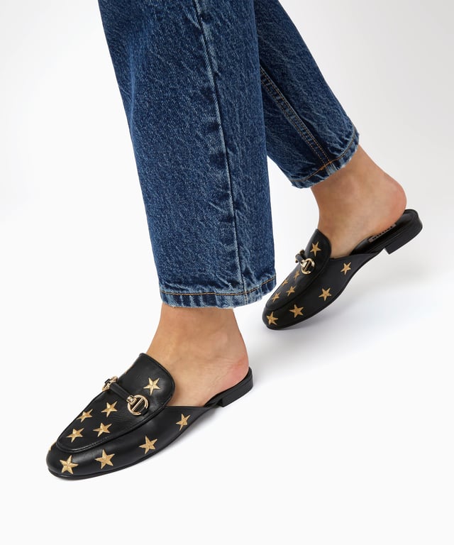 Ladies 2025 backless loafers