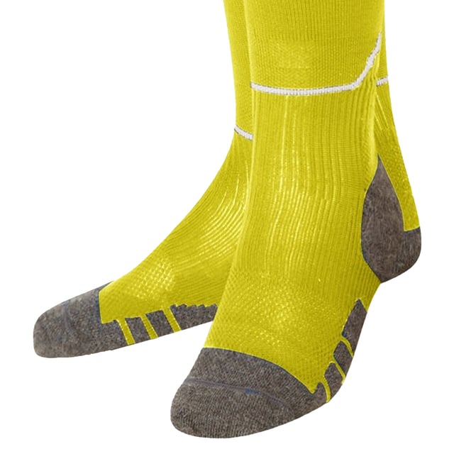 75% Polyamide, 20% Cotton, 5% Elastane. Fabric: Micro Mesh. Design: Contrast, Logo. Elasticated Ankles, Padded Heel, Toe and Achilles, Ribbed Ankle. Cuff: Elasticated, Turnover Cuff. Elasticated Foot, Flat Toe Seam.