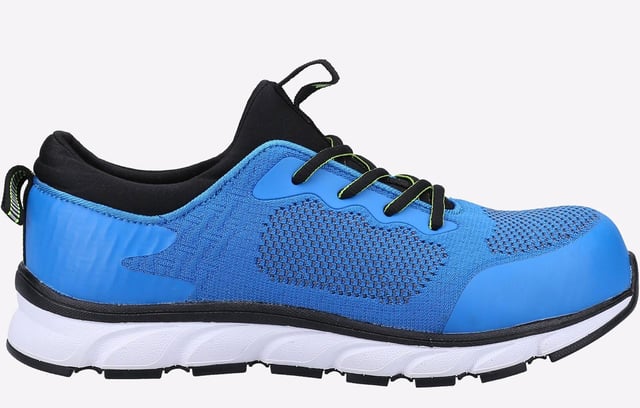Lightweight sporty safety trainer with athletic breathable moisture wicking mesh upper and flexible traction EVA/Rubber outsole
- Non-Leather PU & Mesh Upper
- Moisture Wicking Breathable Mesh Lining
- 200 Joules Steel Toecap
- Anti-penetration Non-Metal Midsole
- Padded Mesh Collar and Tongue
- Removable Memory Foam Footbed
- Cemented EVA/Rubber Outsole