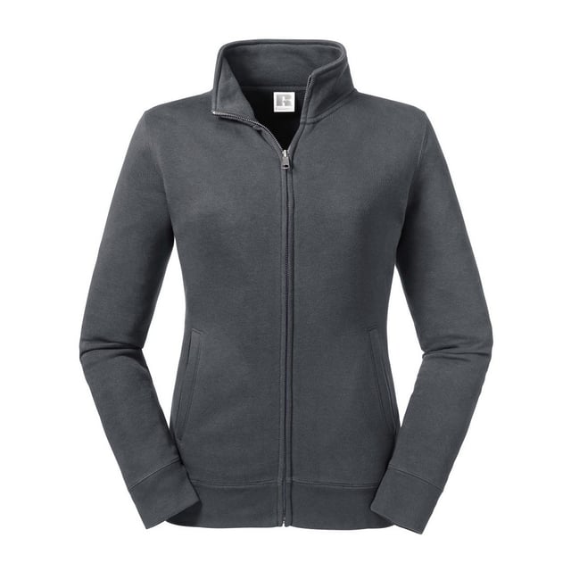 80% combed ring-spun cotton, 20% polyester. Herringbone neck tape for comfort and stability. Wider hem and cuff construction. Cover seam armholes, cuffs and hem.