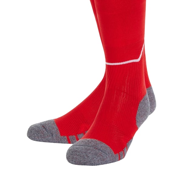 75% Polyamide, 20% Cotton, 5% Elastane. Fabric: Micro Mesh. Design: Contrast, Logo. Elasticated Ankles, Padded Heel, Toe and Achilles, Ribbed Ankle. Cuff: Elasticated, Turnover Cuff. Elasticated Foot, Flat Toe Seam.