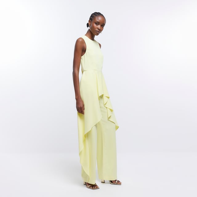 River island yellow jumpsuit top