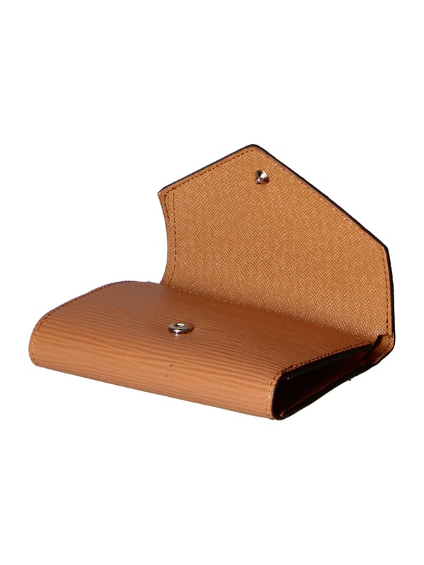 Cartera de mujer en auténtica piel de madrás. Producto artesanal.