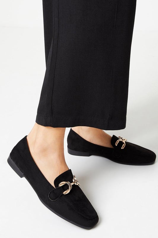 Louise Snaffle Square Toe Loafer