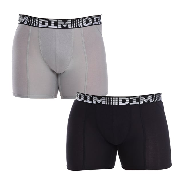 Pack of two Cotton 3D Flex Air long boxers.
 Wide rubber waistband.
 Detail of the brand name on the waistband.
 Breathable fabric.
 Anatomical front with the ability to hold without squeezing.
 Breathable mesh in areas of maximum sweating.
 15% more extensible in all directions.
 Seams seen in tone.
 Composition: 89% Cotton, 11% Elastane
 Care:
Care:
 - Wash at max temperature. 40º.
 - Do not use bleach.
 - Do not use dryer.
 - Do not iron.
 - Do not dry clean.