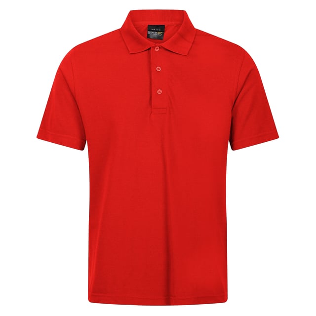 65% Polyester, 35% Cotton. Fabric: Pique. Design: Plain. Neckline: Polo Neck, Turn Down Collar. Sleeve-Type: Short-Sleeved. Fabric Technology: Hardwearing. 3 Button Placket.