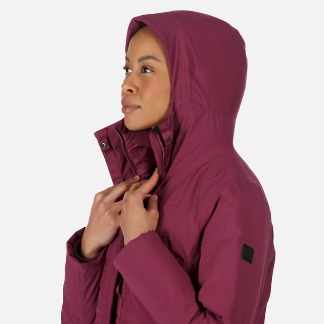 Material: 100% Polyester. Filling: Feather-Free. Lining: Polyamide, Quilted. Fabric: Stretch. Design: Logo, Plain. Fabric Technology: Breathable, DWR Finish, Heavyweight, High Warmth, Isotex 8000, Waterproof, Windproof. Insulated, Taped Seams. Neckline: Hooded, Zip Neck. Cuff: Inner Ribbed. Sleeve-Type: Long-Sleeved. Hood Features: Concealed Toggle Adjuster, Grown On Hood. Length: Hip Length. Pockets: 2 Patch Pockets. Fastening: Full Zip, Stud. 8000g/m¬≤/24hrs. Sustainability: 0% Animal Ingredients, Cruelty Free, Made from Recycled Materials. Waistline: Adjustable, Drawcord.