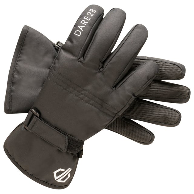Polyester fabric with waterproof insert. Water repellent finish. High loft polyester insulation - 60gsm. Thinsulate lined. Synthetic nubuck thumb. Textured gripped palm. Elasticated wrist. Adjustable cuffs. Non snag hook and loop wrist fastener. Secure clip attachment. This product recycled 1 plastic bottles (500ml size).