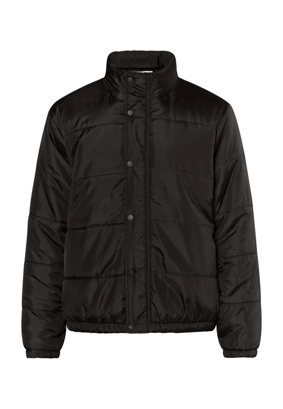 Leicht, wattiert und mit einem soften Schimmer versehen, präsentiert Mo diese gesteppte Blousonjacke für die kommende Herbst-Winter-Saison. Der hohe Stehkragen schützt dabei ebenso wie der verdeckte Reißverschluss mit Druckknopfleiste. Die elastischen Bündchen sorgen für eine ideale Passform und setzten abschließende Akzente.  Jacket