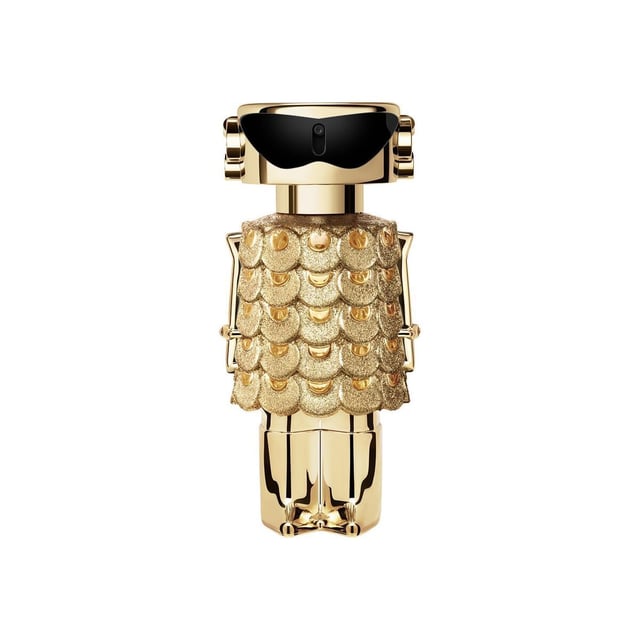 Discover FAME INTENSE: the radiant feminine fragrance from Rabanne. Sparkler, brighter, more seductive than ever: FAME INTENSE was created for the radiant It-girl who conquers Paris at dusk. Let your aura shine and be the life of every party. With FAME INTENSE, you'll light up any room. Created with Rabanne's legendary avant-garde spirit, FAME INTENSE is a unique feminine fragrance that reveals your spontaneous side, where sunny jasmine meets seductive incense and creamy sandalwood—for the woman born to shine. FAME INTENSE by Rabanne was developed with the utmost precision and is composed of precious, ethically sourced ingredients.