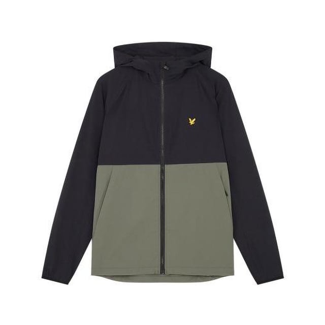 Lyle and scott colour block puffer jacket shop