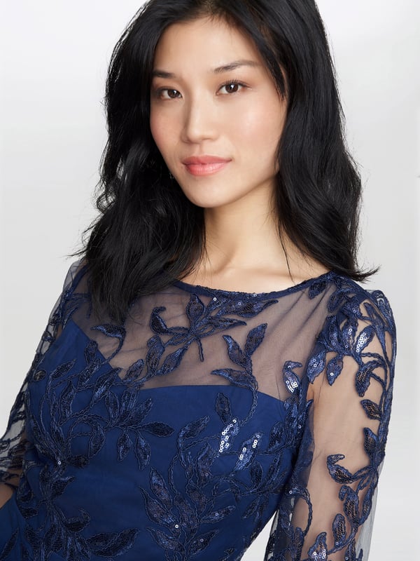 Coast gina embroidered dress top