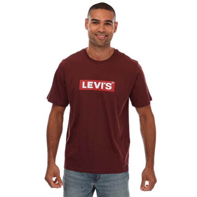 Levi's burgundy t shirt discount