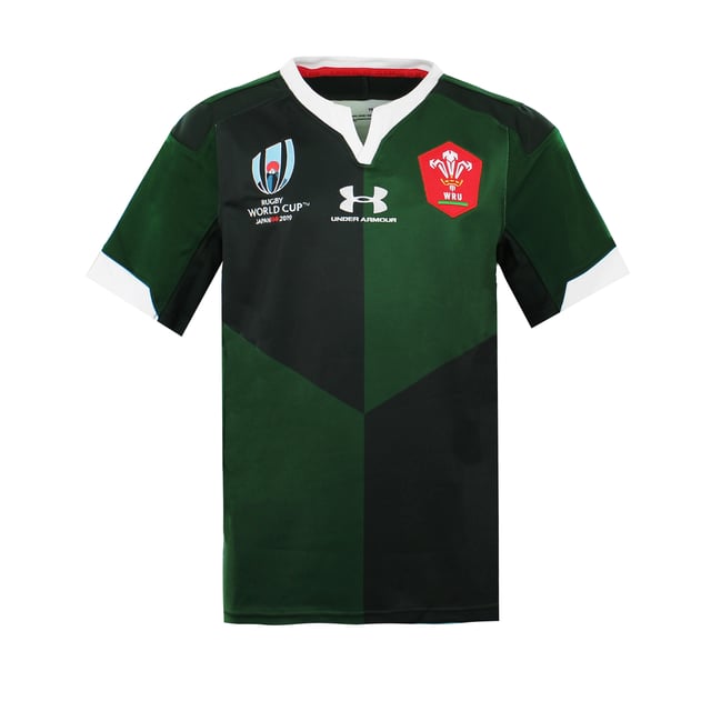 Under Armour Rugby World Cup Fitted Short Sleeve Green Kids T