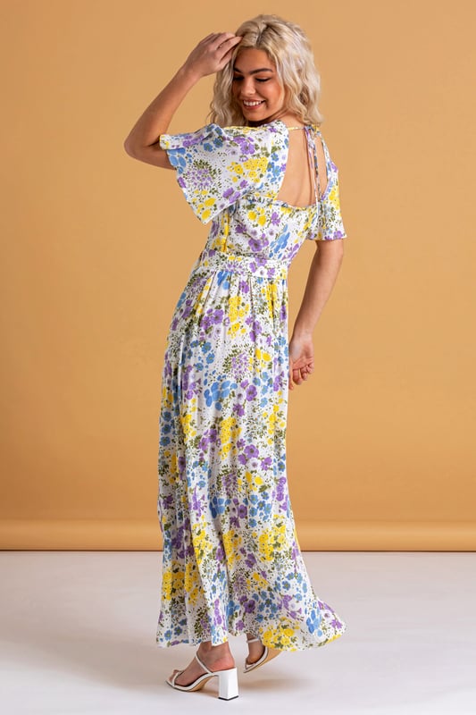 Emmaline Floral Belted Maxi Dress main image 0