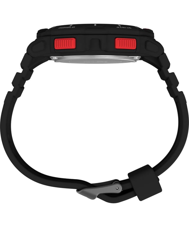 Timex Q Diver GMT 38mm Rubber Strap Black/Grey | Man