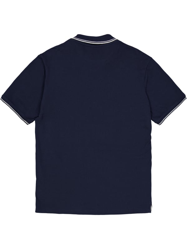 Poloshirt met korte mouwen, platte gebreide kraag, knoopsluiting en logoprint van zacht katoen.
