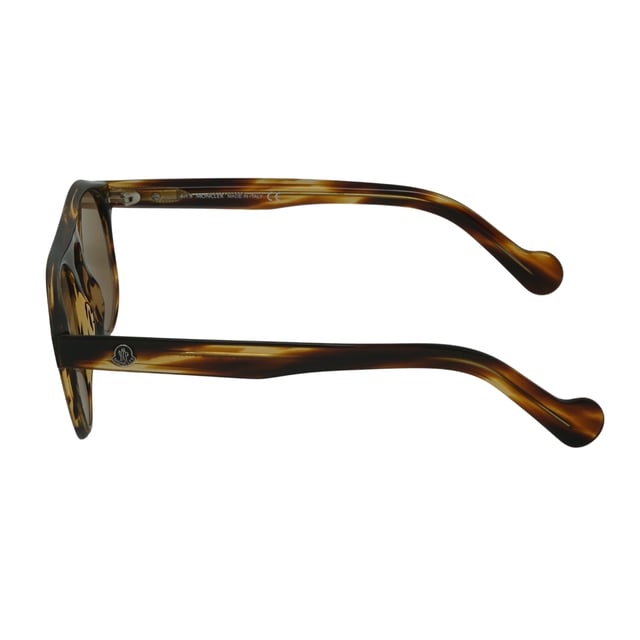 Moncler Round Unisex Dark Brown Brown ML0073  ML0073 are a bold style with rounded lenses, a keyhole bridge and a thick acetate frame that showcases the Moncler logo on the temples..