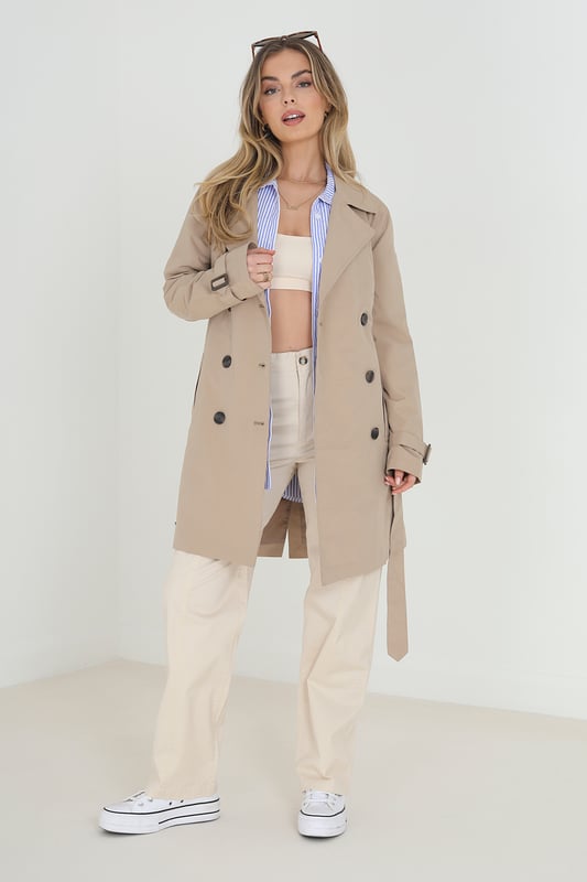 Brave soul stella shop double breasted mac