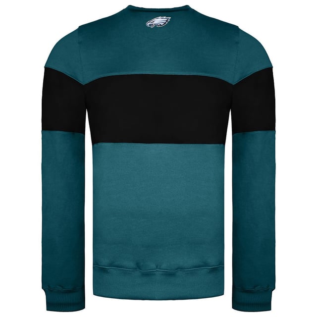 The Fanatics NFL Philadelphia Eagles Paneled Men's Sweater is a stylish and comfortable sweater designed for fans of the Philadelphia Eagles NFL football team. Here are some key features and details about this sweater:

 Official NFL Merchandise:  This sweater is an officially licensed NFL product, ensuring authenticity and quality.

 Team Logo and Colors:  The sweater typically features the Philadelphia Eagles' team logo and colors, allowing fans to proudly display their support for the team.

 Paneled Design:  The paneled design adds a stylish and sporty touch to the sweater's appearance, making it suitable for game days, casual wear, or outdoor activities.

 Comfortable Fabric:  The sweater is typically made from comfortable materials that keep you warm and cozy during colder weather.

 Versatile Use:  This sweater is suitable for various occasions, including attending football games, watching matches, or simply showing team pride in everyday life.

 Easy Care:  Cleaning and maintaining the sweater is usually straightforward, as it is typically machine washable, making it a practical choice for fans.

 Available in Various Sizes:  Fanatics often offers a range of sizes to ensure a comfortable fit for fans of different body types.

The Fanatics NFL Philadelphia Eagles Paneled Men's Sweater is a great choice for NFL fans looking to support the Philadelphia Eagles in style and comfort. Whether you're heading to the stadium to watch a game or want to show your team pride during everyday activities, this sweater provides both warmth and team spirit.